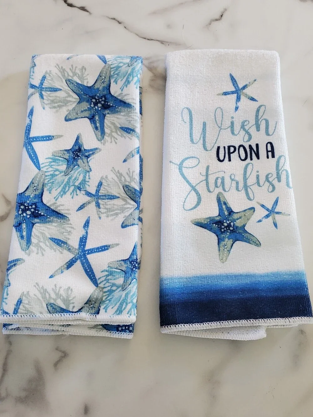 2 Starfish Hand Towels